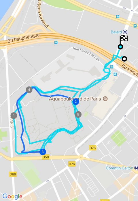 Précision GPS 3 boucles