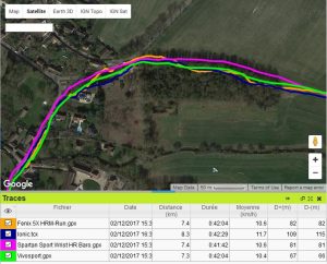 Précision GPS running Spartan Sport Wrist HR Baro