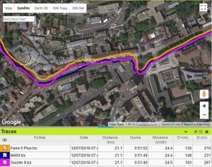 Fenix 5 Plus Trace GPS vélo Paris