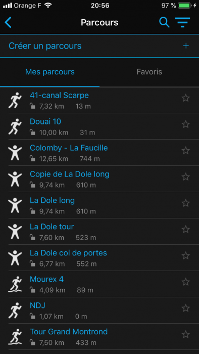 Itinéraire Garmin Komoot
