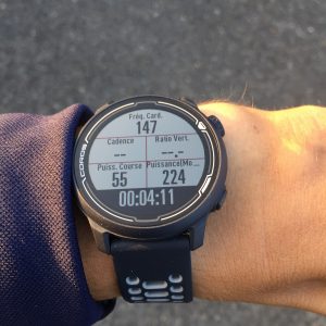 Coros Pace 2 champs donnée