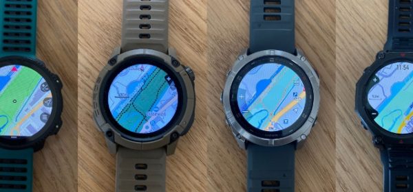Comparaison carto montre GPS